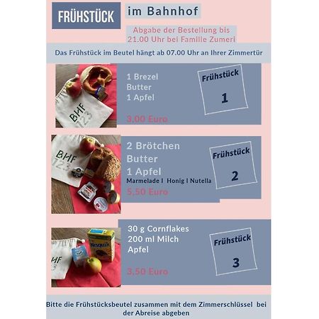 Bahnhof 123 Hotel Fridingen an der Donau Eksteriør billede